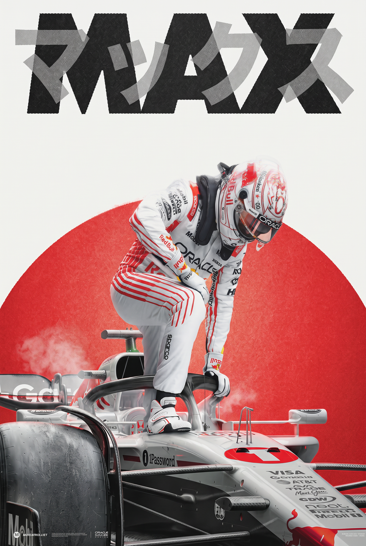 Max Verstappen Metal Poster